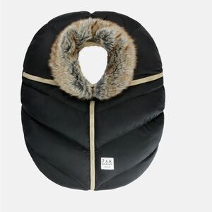 7am enfant cocoon carseat cover faux fur NEW
